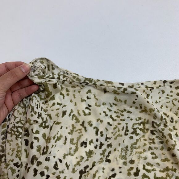 Max Mara Leopard Top Women XL Extra Large Mid Sleeves Boat Neck Made Italy *READ - Picture 10 of 12